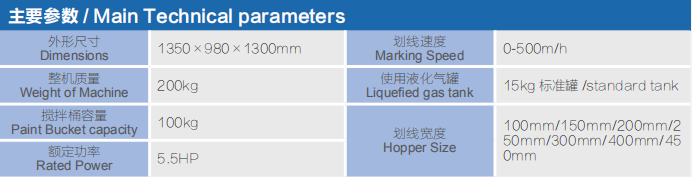 自走熱熔劃線機